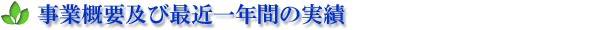 ���ƊT�v�y�эŋ߈�N�Ԃ̎���